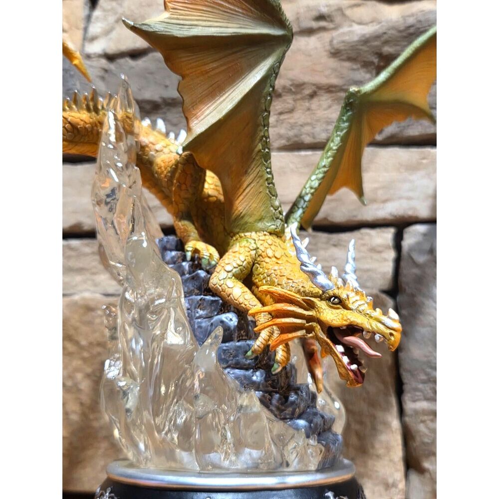 Bradford Exchange Dragon Statue Realm Fires of Aunarg Light Up Limited Edition